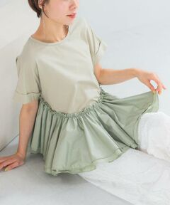 URBAN RESEARCH ROSSO / アーバンリサーチ ロッソ Tシャツ | タフタドッキングティアードTEEブラウス