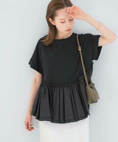 URBAN RESEARCH ROSSO / アーバンリサーチ ロッソ Tシャツ | タフタドッキングティアードTEEブラウス