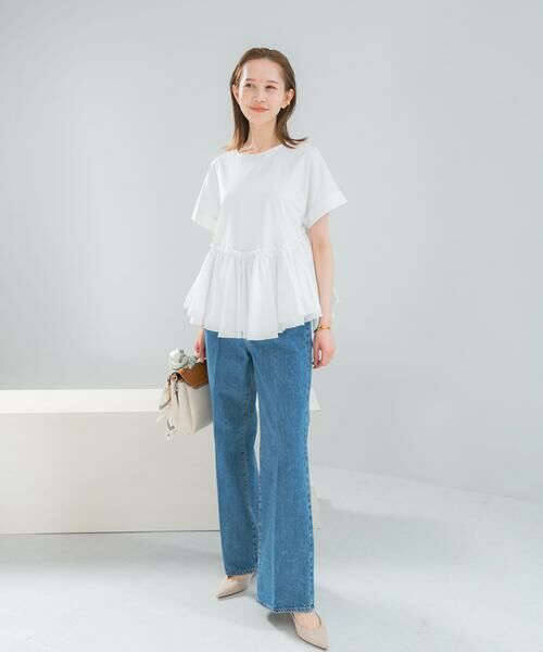 URBAN RESEARCH ROSSO / アーバンリサーチ ロッソ Tシャツ | タフタドッキングティアードTEEブラウス | 詳細20