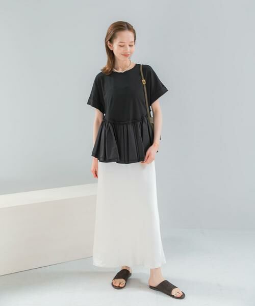 URBAN RESEARCH ROSSO / アーバンリサーチ ロッソ Tシャツ | タフタドッキングティアードTEEブラウス | 詳細27