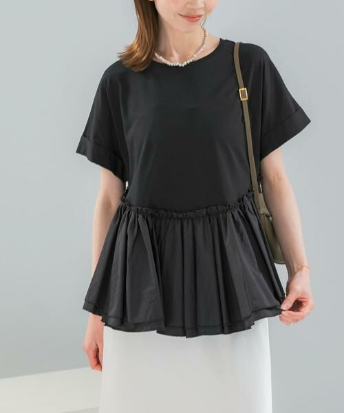 URBAN RESEARCH ROSSO / アーバンリサーチ ロッソ Tシャツ | タフタドッキングティアードTEEブラウス | 詳細28