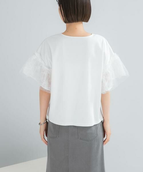 URBAN RESEARCH ROSSO / アーバンリサーチ ロッソ Tシャツ | チュールドッキングTEEブラウス | 詳細10