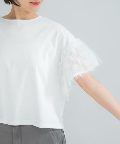 URBAN RESEARCH ROSSO / アーバンリサーチ ロッソ Tシャツ | チュールドッキングTEEブラウス | 詳細11