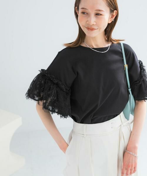 URBAN RESEARCH ROSSO / アーバンリサーチ ロッソ Tシャツ | チュールドッキングTEEブラウス | 詳細14