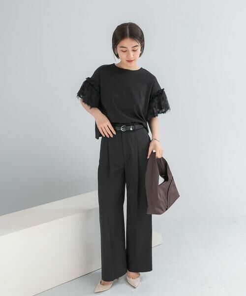 URBAN RESEARCH ROSSO / アーバンリサーチ ロッソ Tシャツ | チュールドッキングTEEブラウス | 詳細20