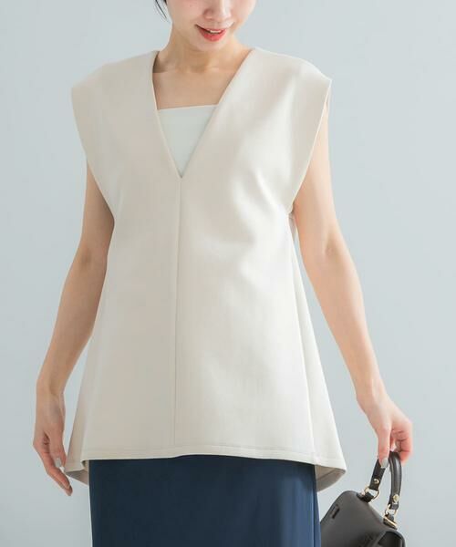 URBAN RESEARCH ROSSO / アーバンリサーチ ロッソ ベスト | Vネックポンチベスト | 詳細1