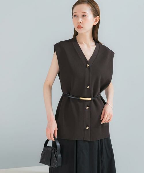 URBAN RESEARCH ROSSO / アーバンリサーチ ロッソ ベスト | ショルダータックニットベスト | 詳細1