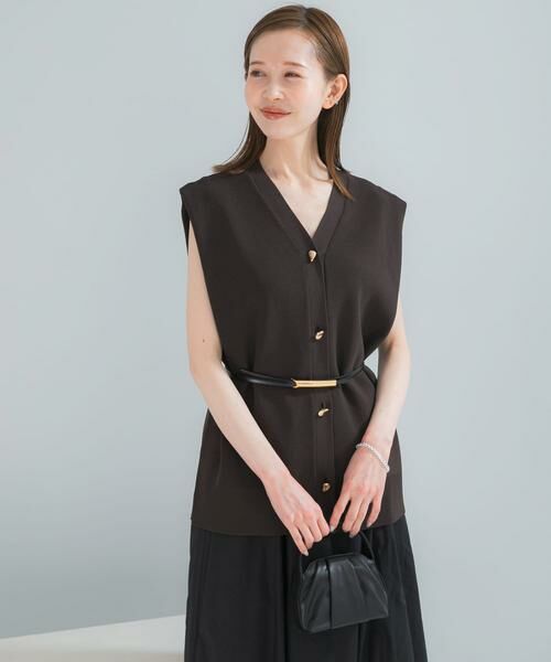 URBAN RESEARCH ROSSO / アーバンリサーチ ロッソ ベスト | ショルダータックニットベスト | 詳細2