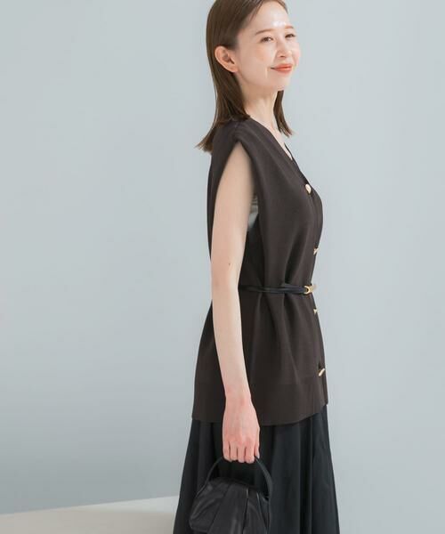 URBAN RESEARCH ROSSO / アーバンリサーチ ロッソ ベスト | ショルダータックニットベスト | 詳細3