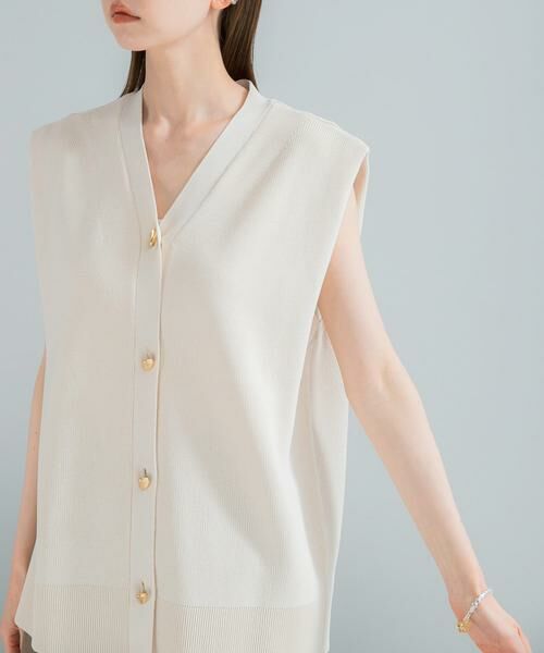 URBAN RESEARCH ROSSO / アーバンリサーチ ロッソ ベスト | ショルダータックニットベスト | 詳細17