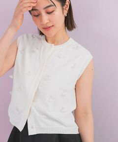 URBAN RESEARCH ROSSO / アーバンリサーチ ロッソ ニット・セーター | 『一部WEB限定カラー』フラワーモチーフニットベスト