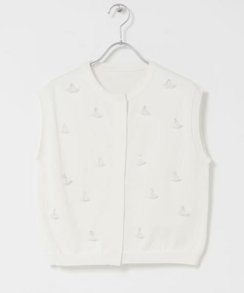 URBAN RESEARCH ROSSO / アーバンリサーチ ロッソ ニット・セーター | 『一部WEB限定カラー』フラワーモチーフニットベスト | 詳細4