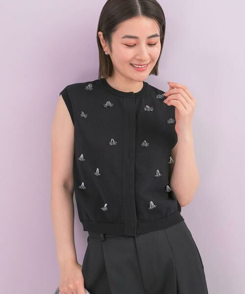 URBAN RESEARCH ROSSO / アーバンリサーチ ロッソ ニット・セーター | 『一部WEB限定カラー』フラワーモチーフニットベスト | 詳細7