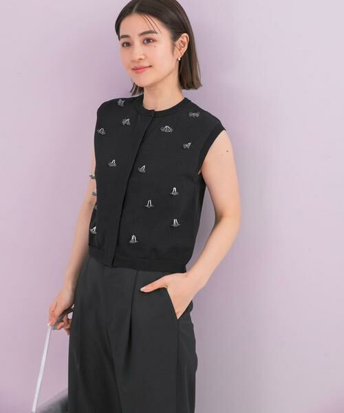 URBAN RESEARCH ROSSO / アーバンリサーチ ロッソ ニット・セーター | 『一部WEB限定カラー』フラワーモチーフニットベスト | 詳細8