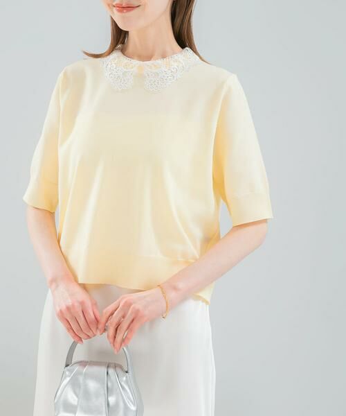 URBAN RESEARCH ROSSO / アーバンリサーチ ロッソ ニット・セーター | 『WEB限定』2WAYレースカラーニット | 詳細1