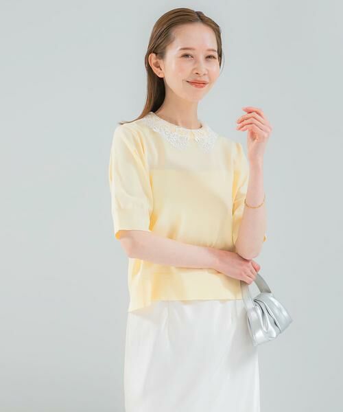 URBAN RESEARCH ROSSO / アーバンリサーチ ロッソ ニット・セーター | 『WEB限定』2WAYレースカラーニット | 詳細3