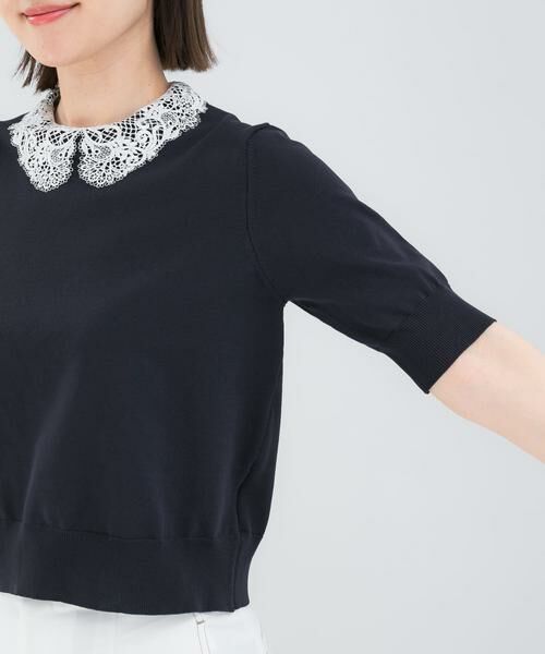 URBAN RESEARCH ROSSO / アーバンリサーチ ロッソ ニット・セーター | 『WEB限定』2WAYレースカラーニット | 詳細20