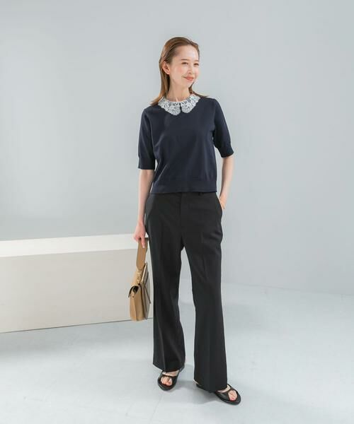 URBAN RESEARCH ROSSO / アーバンリサーチ ロッソ ニット・セーター | 『WEB限定』2WAYレースカラーニット | 詳細12