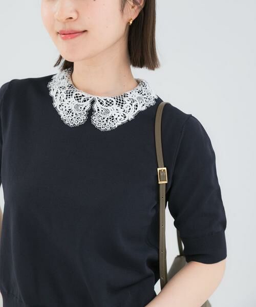 URBAN RESEARCH ROSSO / アーバンリサーチ ロッソ ニット・セーター | 『WEB限定』2WAYレースカラーニット | 詳細13