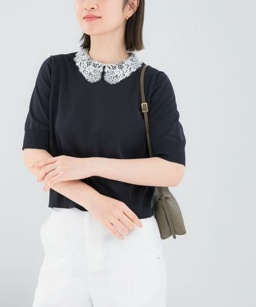 URBAN RESEARCH ROSSO / アーバンリサーチ ロッソ ニット・セーター | 『WEB限定』2WAYレースカラーニット | 詳細14