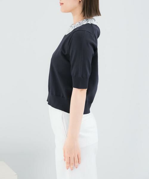 URBAN RESEARCH ROSSO / アーバンリサーチ ロッソ ニット・セーター | 『WEB限定』2WAYレースカラーニット | 詳細18