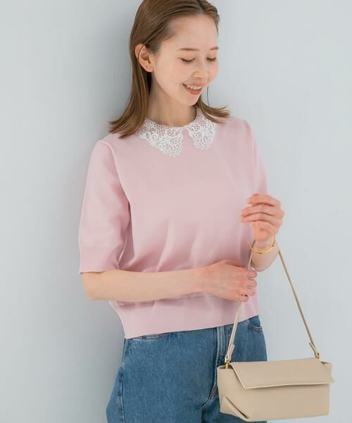 URBAN RESEARCH ROSSO / アーバンリサーチ ロッソ ニット・セーター | 『WEB限定』2WAYレースカラーニット | 詳細26