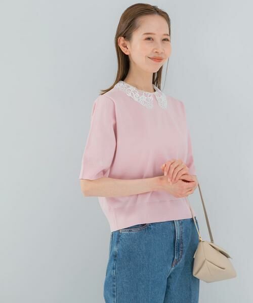 URBAN RESEARCH ROSSO / アーバンリサーチ ロッソ ニット・セーター | 『WEB限定』2WAYレースカラーニット | 詳細27