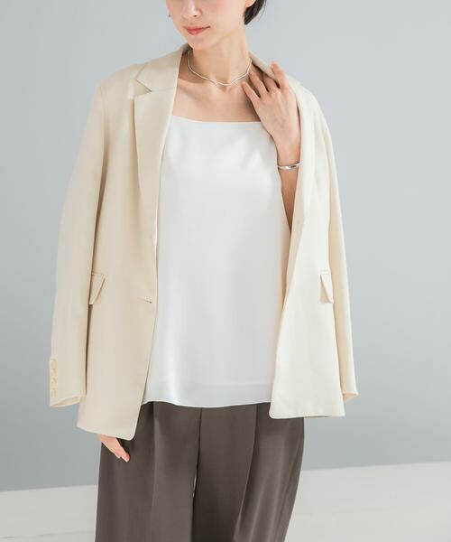 URBAN RESEARCH ROSSO / アーバンリサーチ ロッソ キャミソール・チューブトップ | ヴィンテージシルキーサテンキャミソール（オフホワイト）