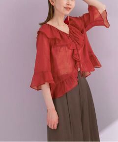 URBAN RESEARCH ROSSO / アーバンリサーチ ロッソ シャツ・ブラウス | シアーフリルブラウス