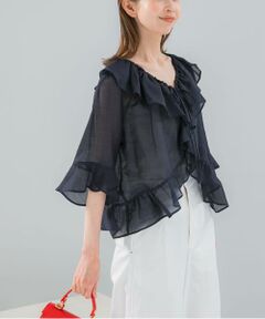 URBAN RESEARCH ROSSO / アーバンリサーチ ロッソ シャツ・ブラウス | シアーフリルブラウス