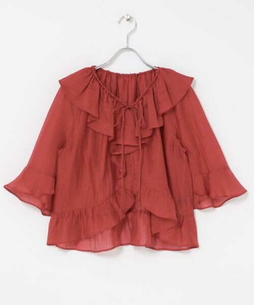 URBAN RESEARCH ROSSO / アーバンリサーチ ロッソ シャツ・ブラウス | シアーフリルブラウス | 詳細6