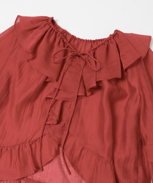 URBAN RESEARCH ROSSO / アーバンリサーチ ロッソ シャツ・ブラウス | シアーフリルブラウス | 詳細7