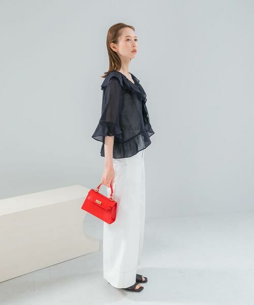 URBAN RESEARCH ROSSO / アーバンリサーチ ロッソ シャツ・ブラウス | シアーフリルブラウス | 詳細11