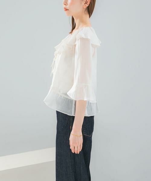 URBAN RESEARCH ROSSO / アーバンリサーチ ロッソ シャツ・ブラウス | シアーフリルブラウス | 詳細26