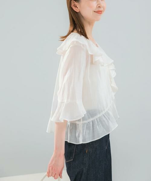 URBAN RESEARCH ROSSO / アーバンリサーチ ロッソ シャツ・ブラウス | シアーフリルブラウス | 詳細21