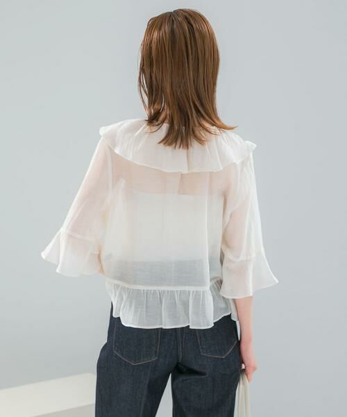 URBAN RESEARCH ROSSO / アーバンリサーチ ロッソ シャツ・ブラウス | シアーフリルブラウス | 詳細22