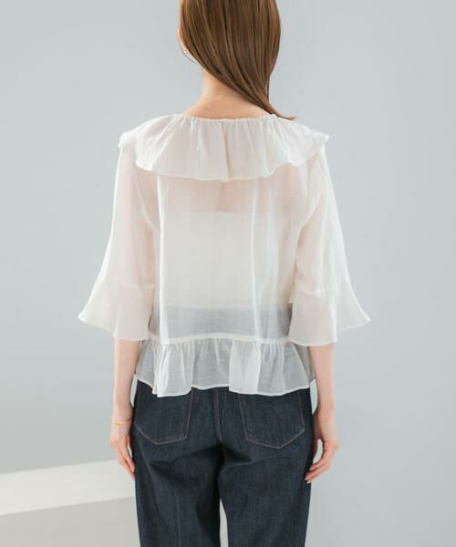URBAN RESEARCH ROSSO / アーバンリサーチ ロッソ シャツ・ブラウス | シアーフリルブラウス | 詳細25