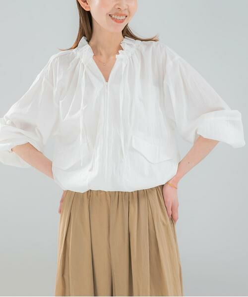 URBAN RESEARCH ROSSO / アーバンリサーチ ロッソ シャツ・ブラウス | フロントジップフリルブラウス | 詳細2