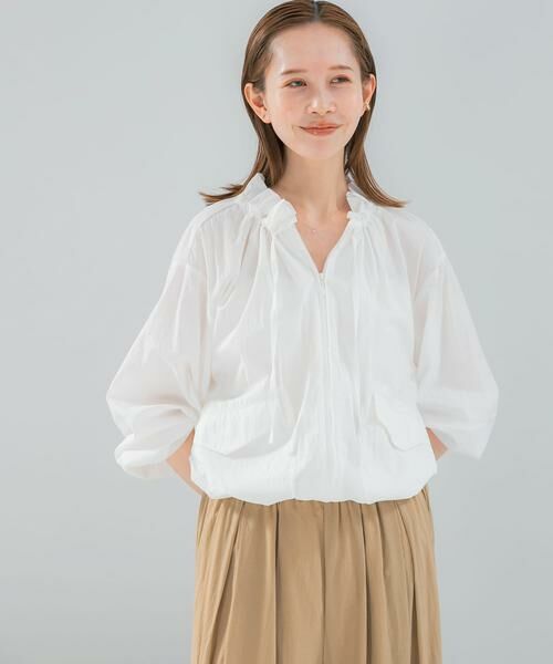 URBAN RESEARCH ROSSO / アーバンリサーチ ロッソ シャツ・ブラウス | フロントジップフリルブラウス | 詳細3