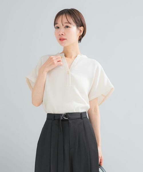 URBAN RESEARCH ROSSO / アーバンリサーチ ロッソ シャツ・ブラウス | UVカット/接触冷感 バンドカラー プルオーバー | 詳細1