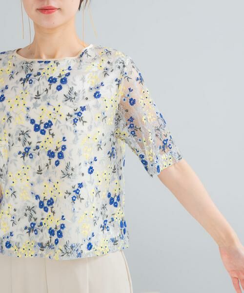 URBAN RESEARCH ROSSO / アーバンリサーチ ロッソ シャツ・ブラウス | フラワー刺繍セミシアーブラウス | 詳細11
