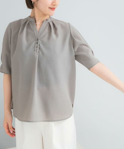 URBAN RESEARCH ROSSO / アーバンリサーチ ロッソ シャツ・ブラウス | 『UR TECH DRYLUXE』 デザインスリーブブラウス | 詳細8