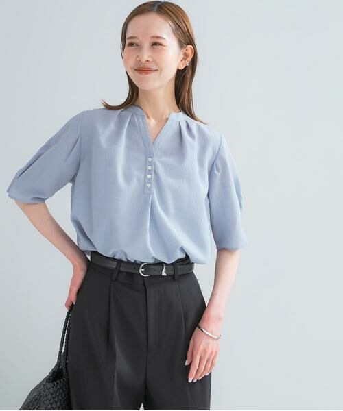 URBAN RESEARCH ROSSO / アーバンリサーチ ロッソ シャツ・ブラウス | 『UR TECH DRYLUXE』 デザインスリーブブラウス | 詳細19