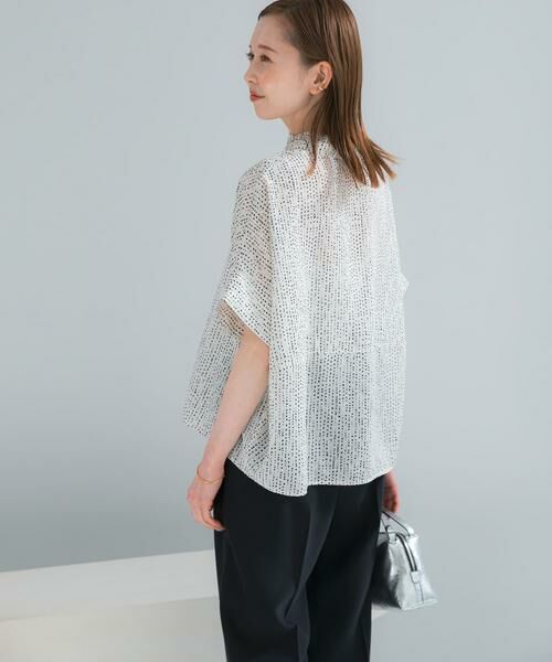 URBAN RESEARCH ROSSO / アーバンリサーチ ロッソ シャツ・ブラウス | ウォッシャブルドットフリルネックブラウス | 詳細13