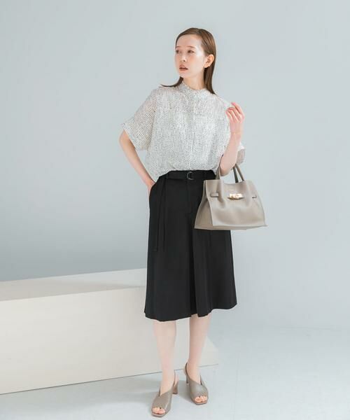 URBAN RESEARCH ROSSO / アーバンリサーチ ロッソ シャツ・ブラウス | ウォッシャブルドットフリルネックブラウス | 詳細18