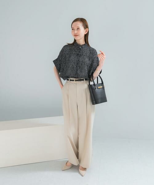 URBAN RESEARCH ROSSO / アーバンリサーチ ロッソ シャツ・ブラウス | ウォッシャブルドットフリルネックブラウス | 詳細24