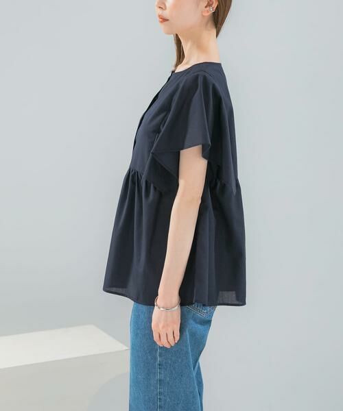 URBAN RESEARCH ROSSO / アーバンリサーチ ロッソ シャツ・ブラウス | 『WEB限定』『UR TECH Smart Linen Touch』フレアスリーブブラウス | 詳細13