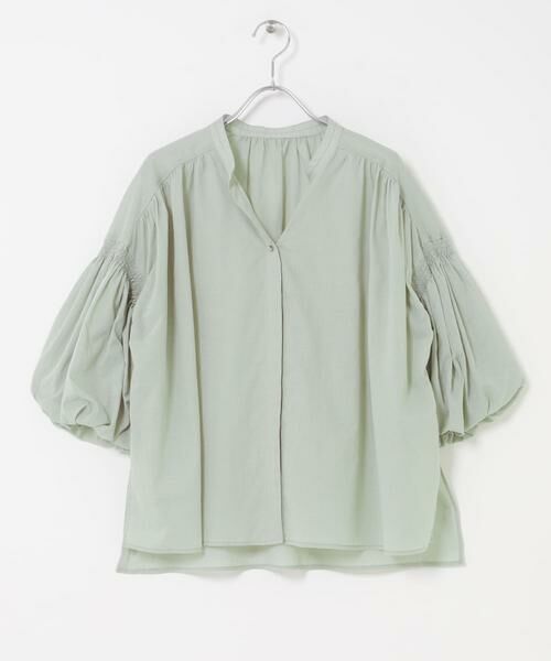 URBAN RESEARCH ROSSO / アーバンリサーチ ロッソ シャツ・ブラウス | 『WEB限定』コットンボイルバルーンスリーブブラウス（ミント）
