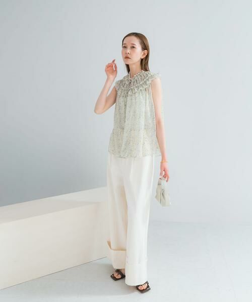 URBAN RESEARCH ROSSO / アーバンリサーチ ロッソ シャツ・ブラウス | 『WEB限定』フラワープリントフリルブラウス | 詳細2