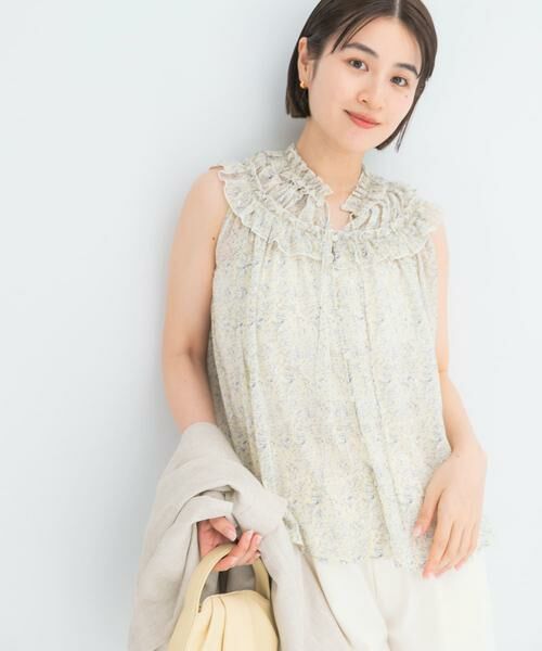 URBAN RESEARCH ROSSO / アーバンリサーチ ロッソ シャツ・ブラウス | 『WEB限定』フラワープリントフリルブラウス | 詳細5